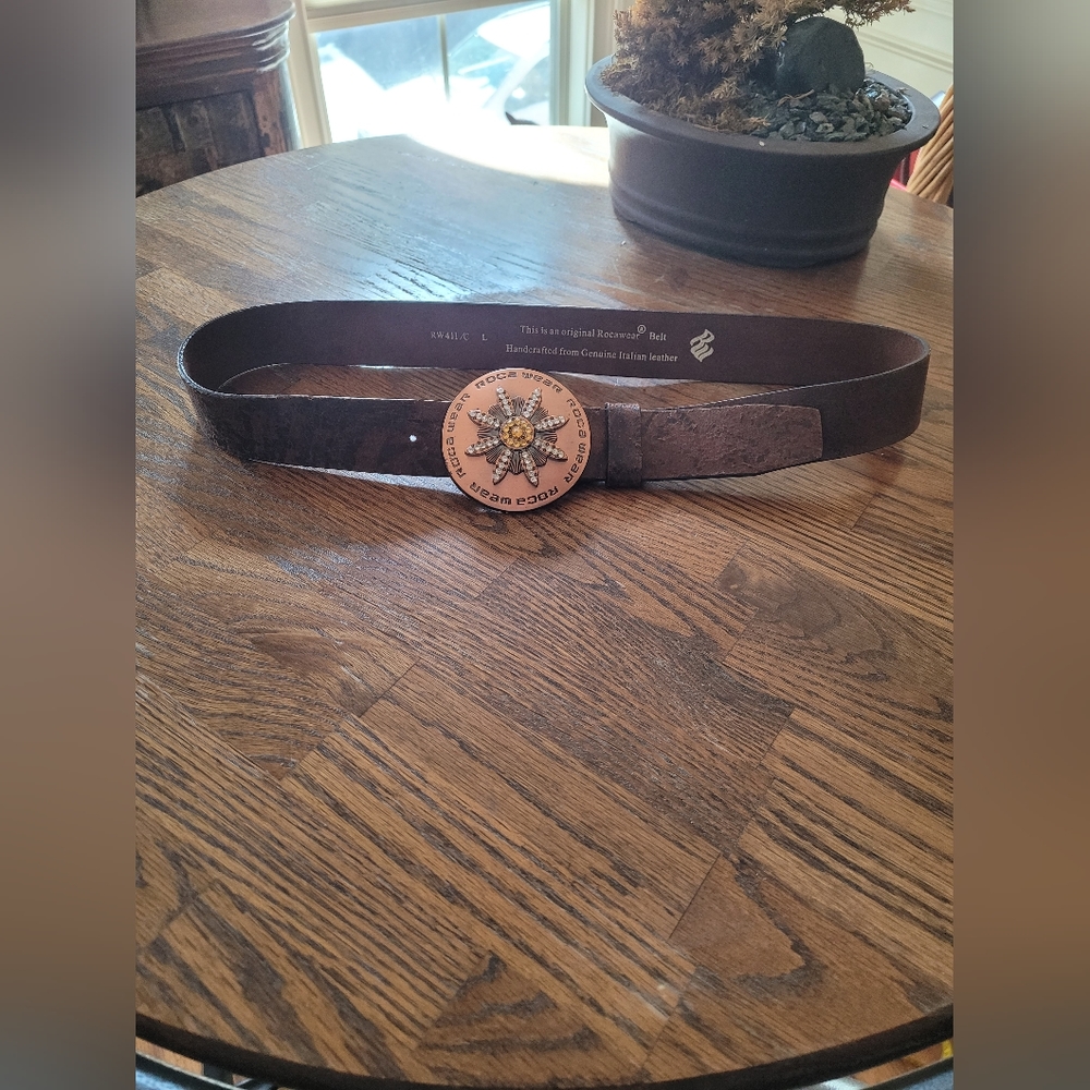 Rocawear Leather Belt Size Large